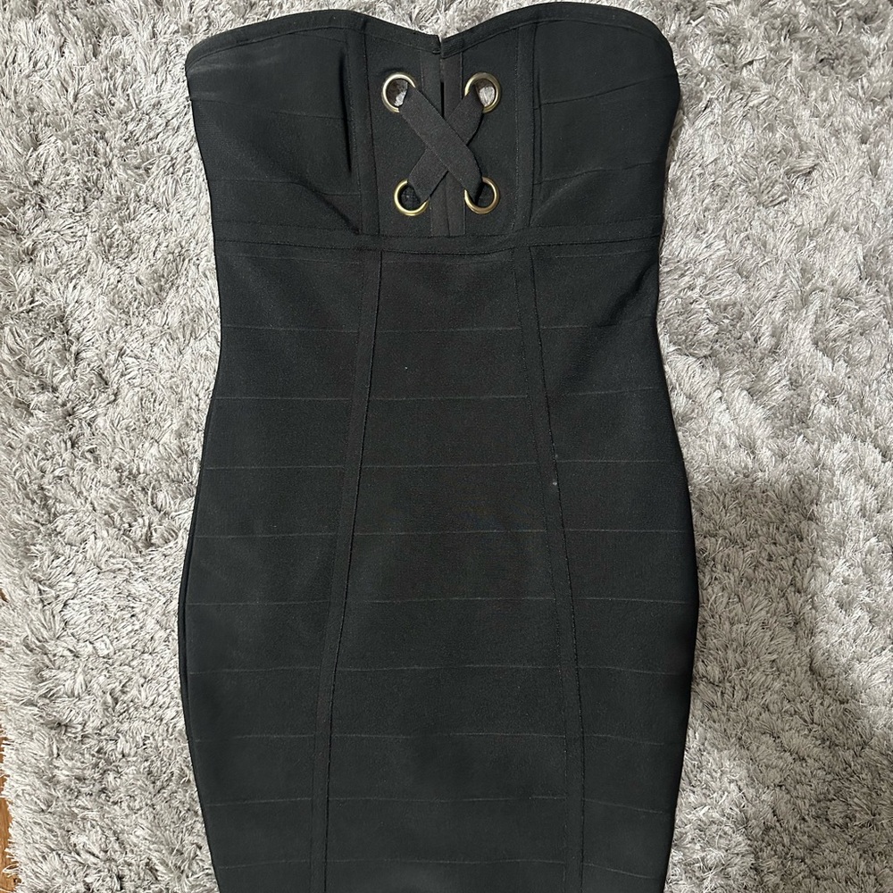 Bandage BEBE Strapless Dress